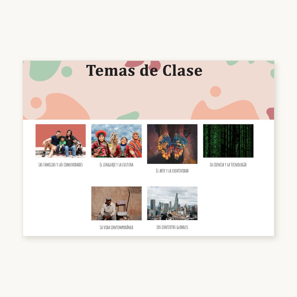 Preview 4 of the AP Spanish — Google Site materials