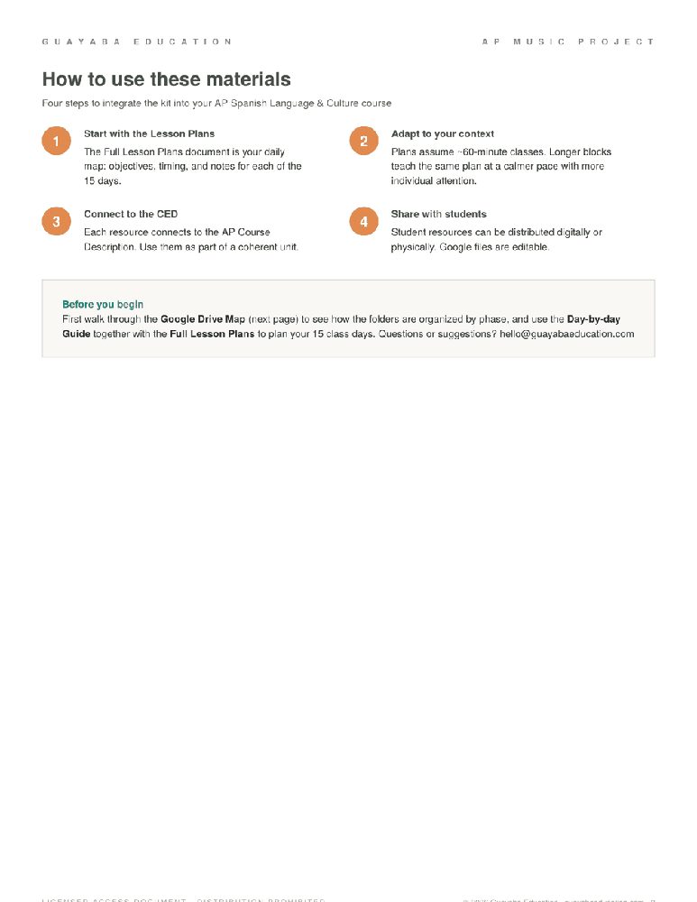 Preview 4 of the AP Music Project materials